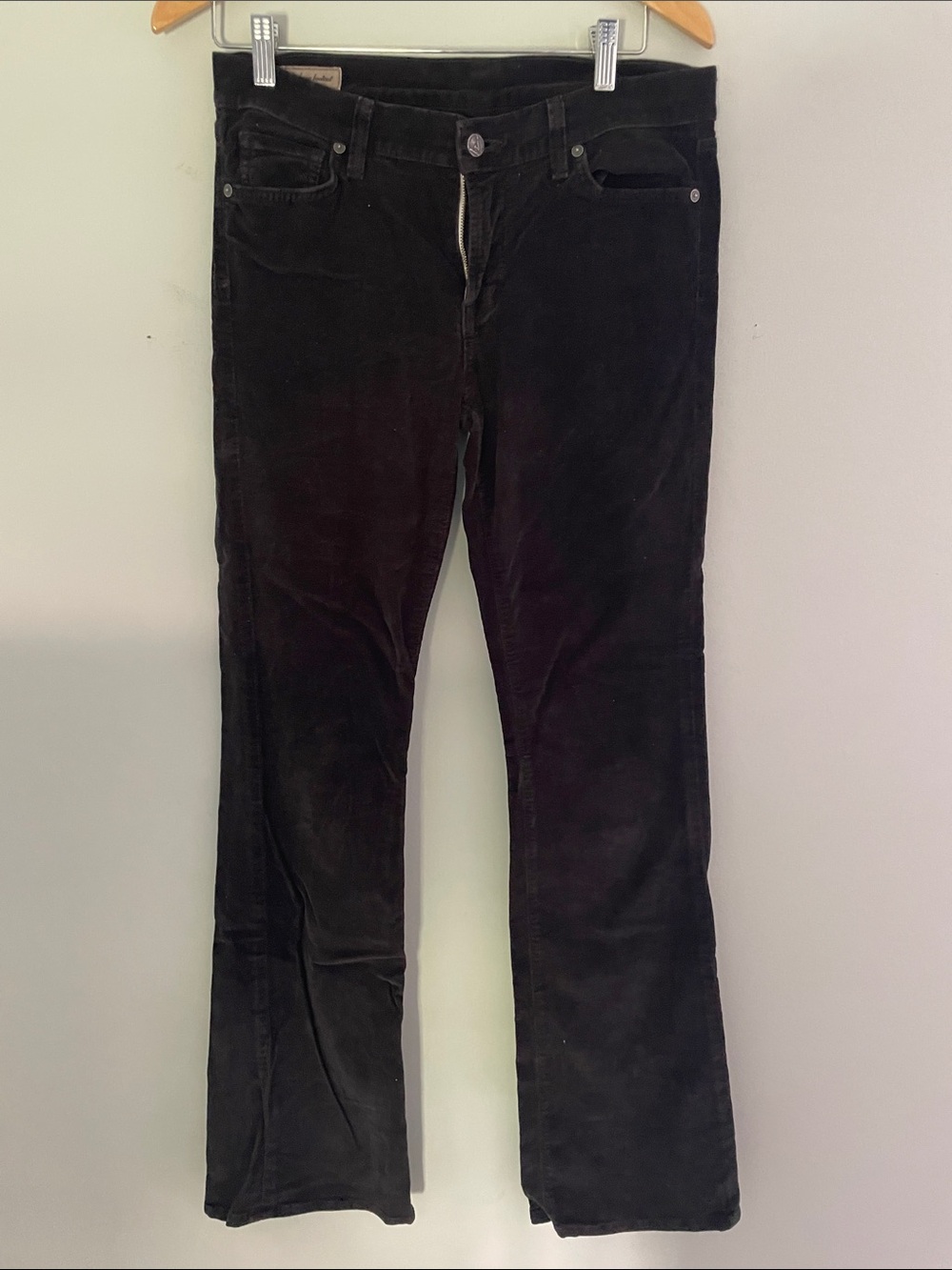 Citizens Of Humanity Black Corduroy Wide Leg Jeans
